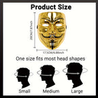 Maschera integrale in plastica per Halloween – Anonymous Cosplay