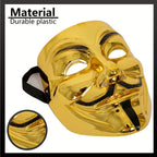 Maschera integrale in plastica per Halloween – Anonymous Cosplay