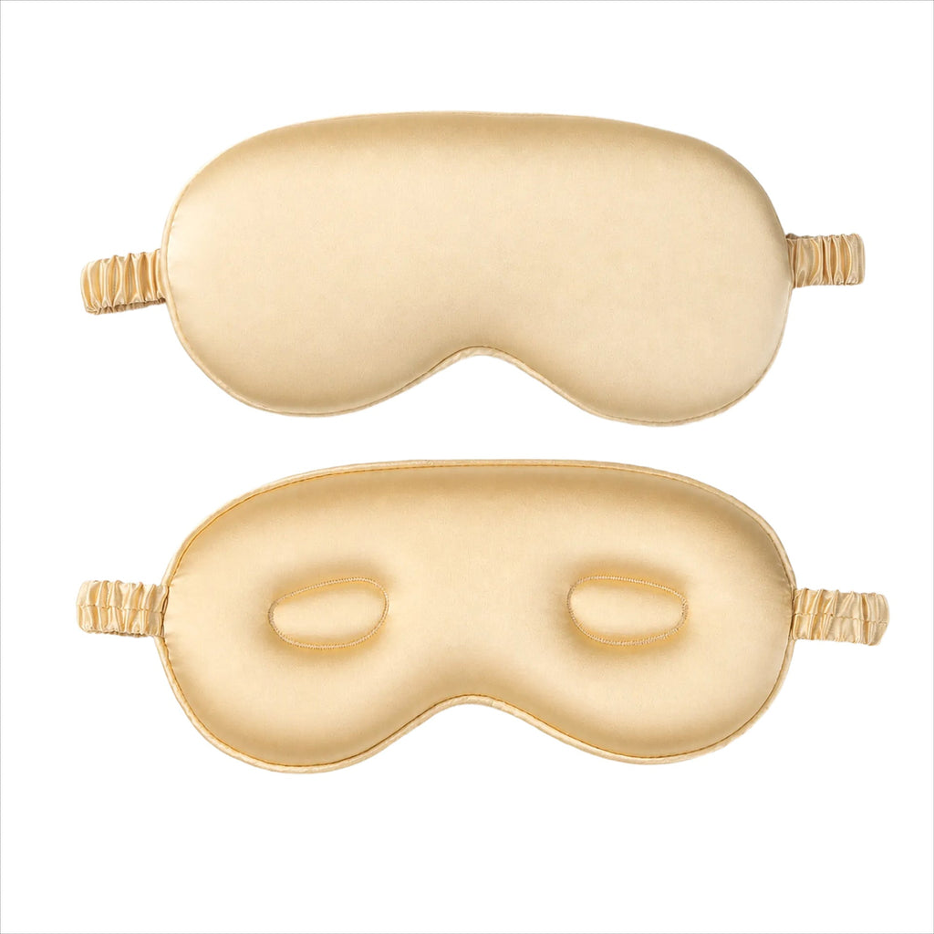 Mascherina per dormire 3D unisex con camere distanziatrici per protezione ciglia e fascia elastica comfort