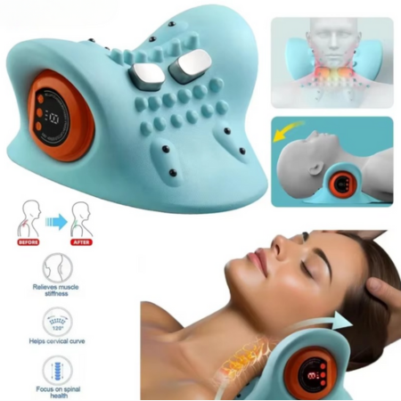 Massaggiatore cervicale elettrico con terapia a impulsi e calore