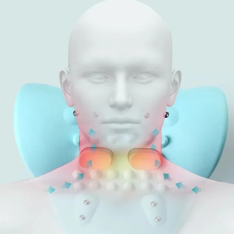 Massaggiatore cervicale elettrico con terapia a impulsi e calore