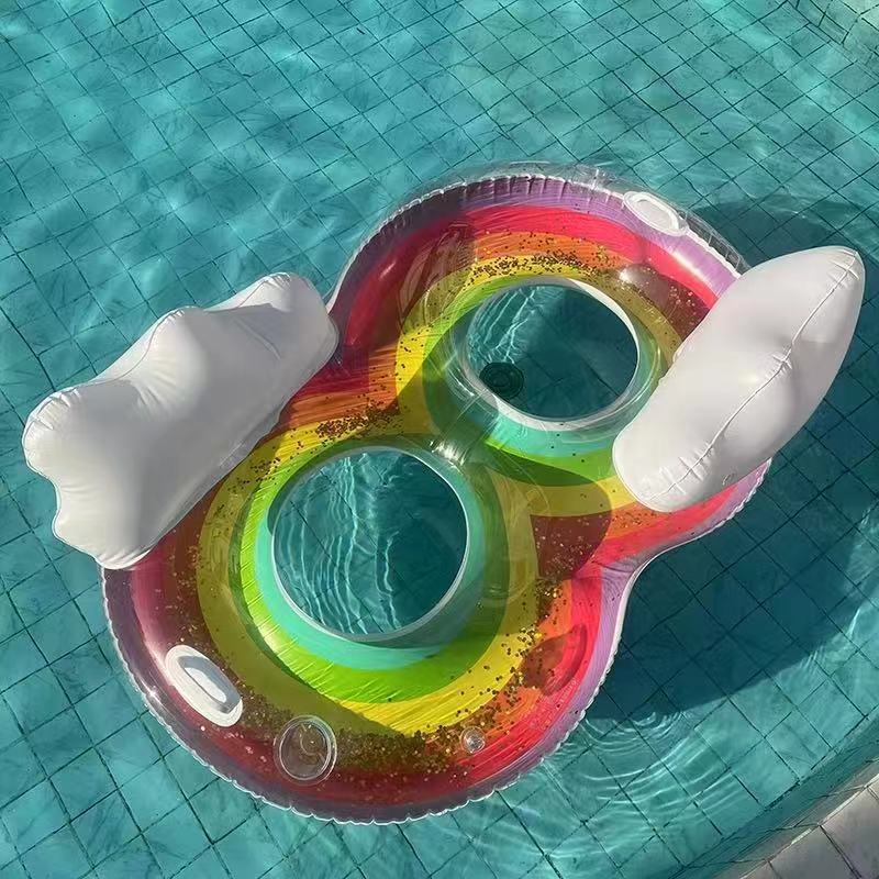 Materassino gonfiabile da piscina con oblò trasparente