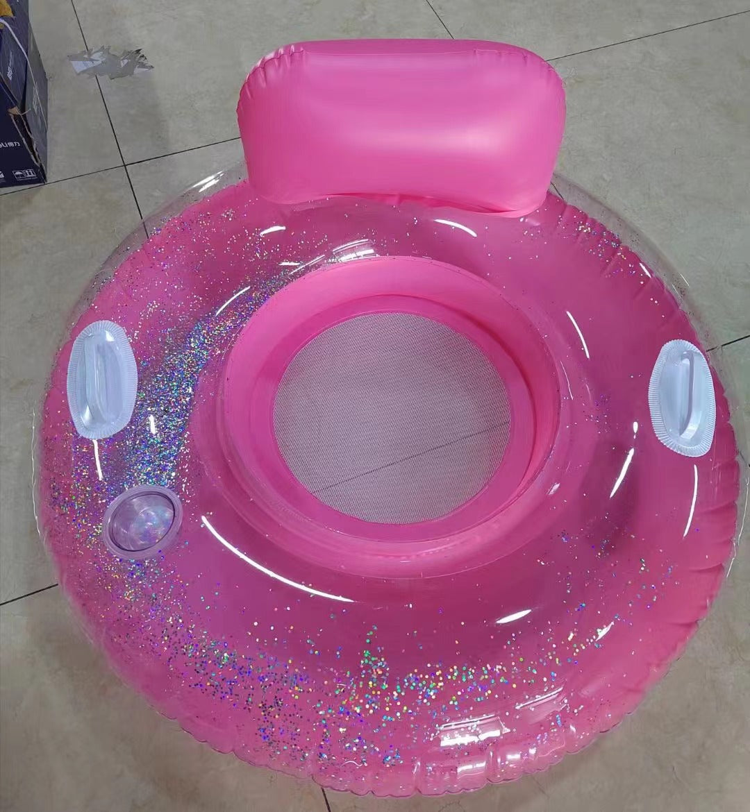 Materassino gonfiabile da piscina con oblò trasparente