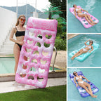 Materassino gonfiabile da piscina con poggiatesta ergonomico