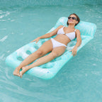 Materassino gonfiabile da piscina con poggiatesta ergonomico