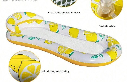 Materassino gonfiabile da piscina con poggiatesta ergonomico