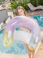 Materassino gonfiabile da piscina con poggiatesta ergonomico