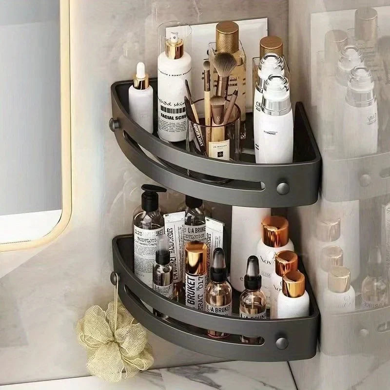 Mensola angolare da bagno senza forare