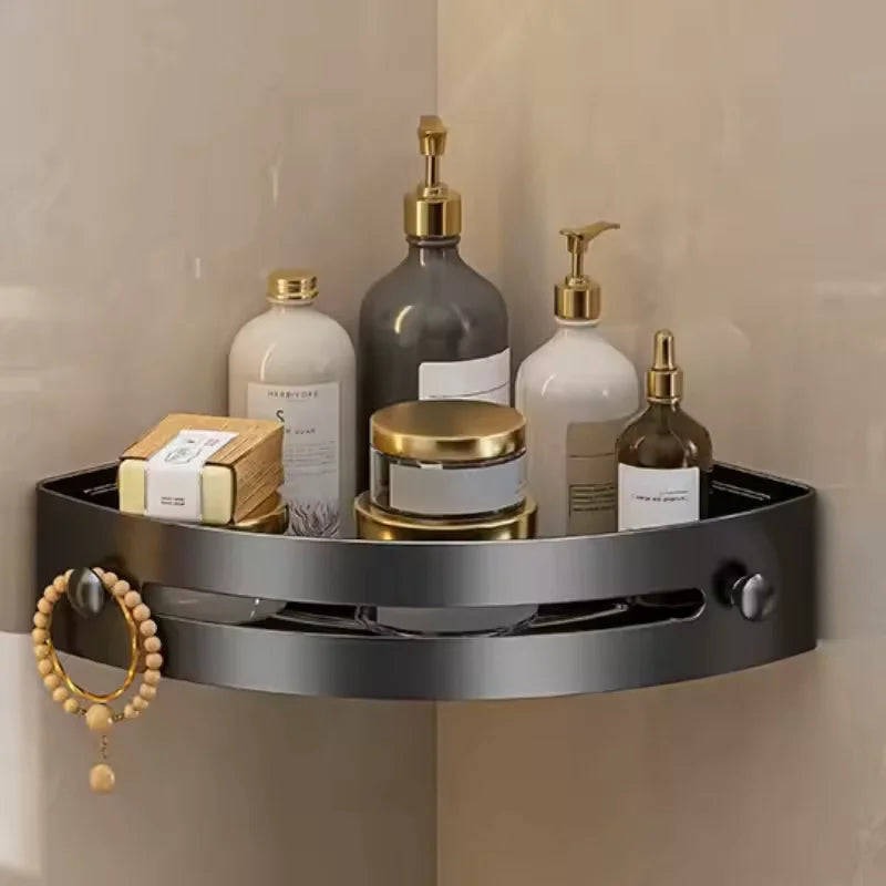 Mensola angolare da bagno senza forare