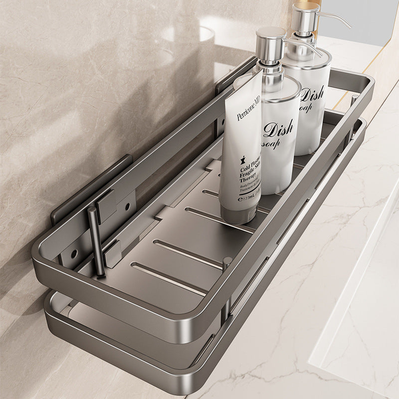 Mensola bagno in acciaio inox senza forare