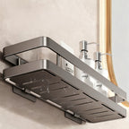 Mensola bagno in acciaio inox senza forare