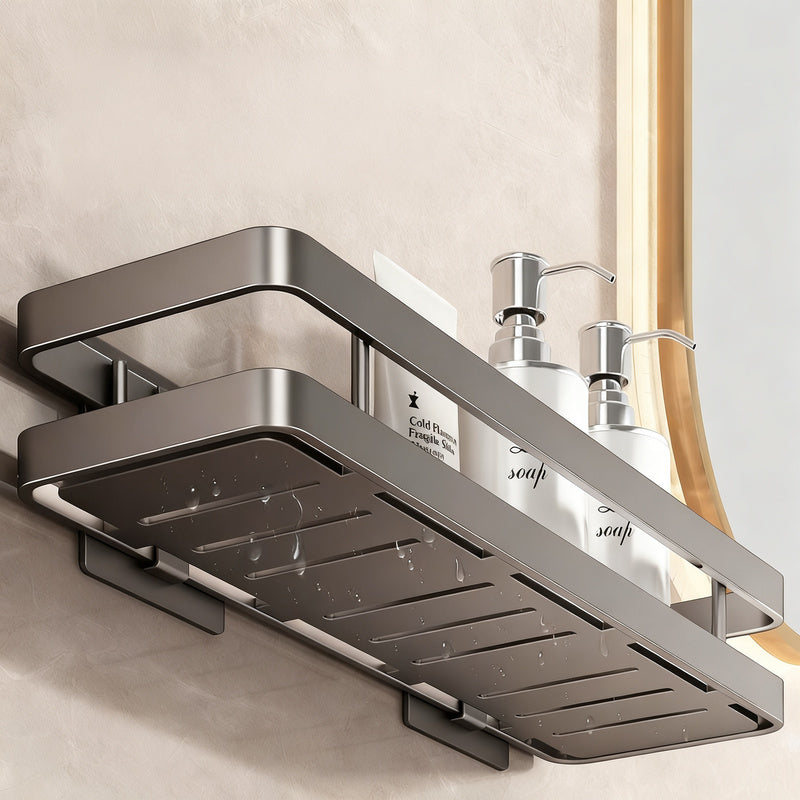 Mensola bagno in acciaio inox senza forare