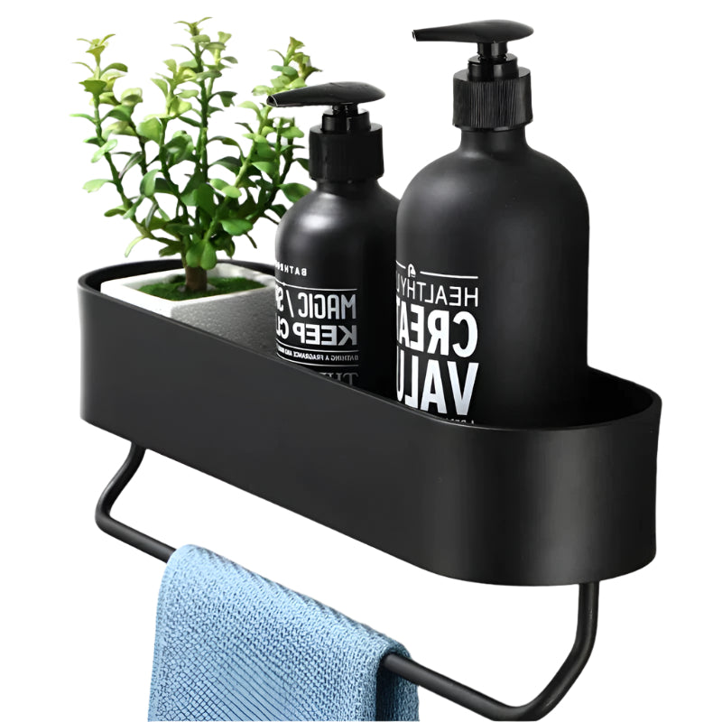 Mensola da bagno elegante con porta asciugamani