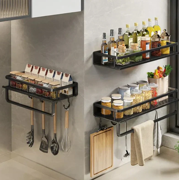 Mensola da cucina moderna grigia