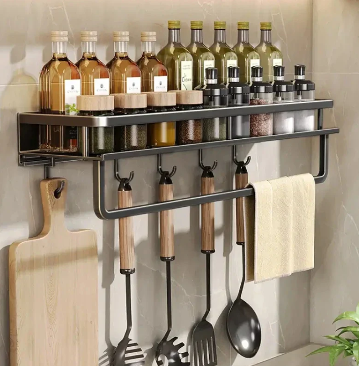 Mensola da cucina moderna grigia