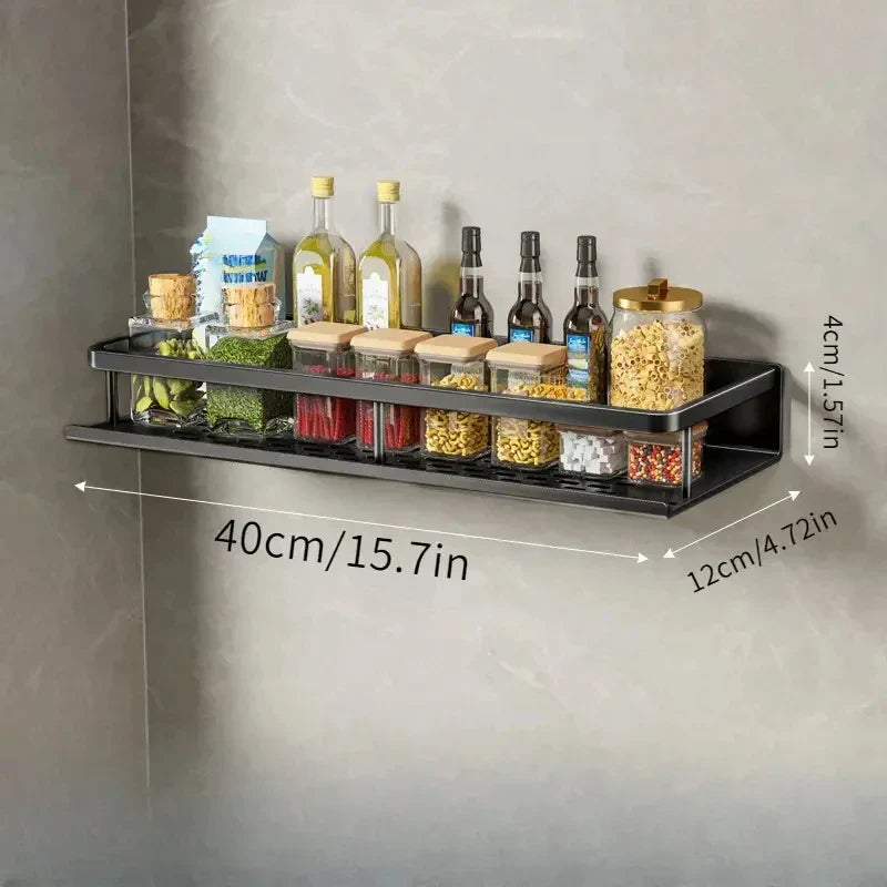 Mensola da cucina moderna nera MetroRack