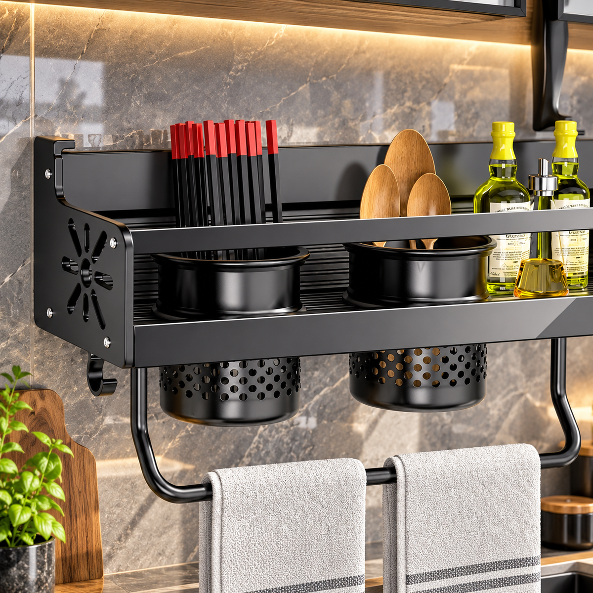 Mensola da parete in acciaio inox per cucina