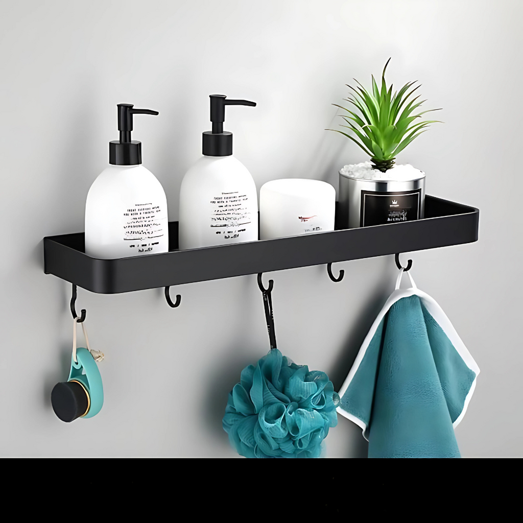 Mensola da parete in metallo per bagno con design moderno