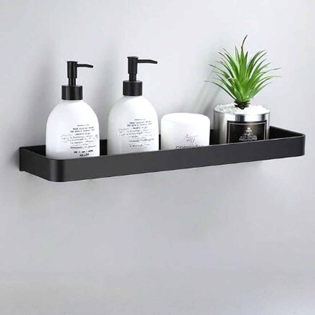 Mensola da parete in metallo per bagno con design moderno