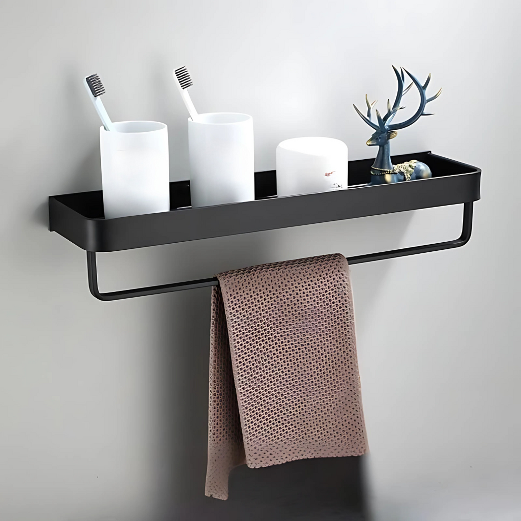 Mensola da parete in metallo per bagno con design moderno