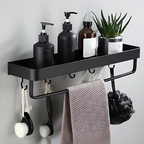 Mensola da parete in metallo per bagno con design moderno