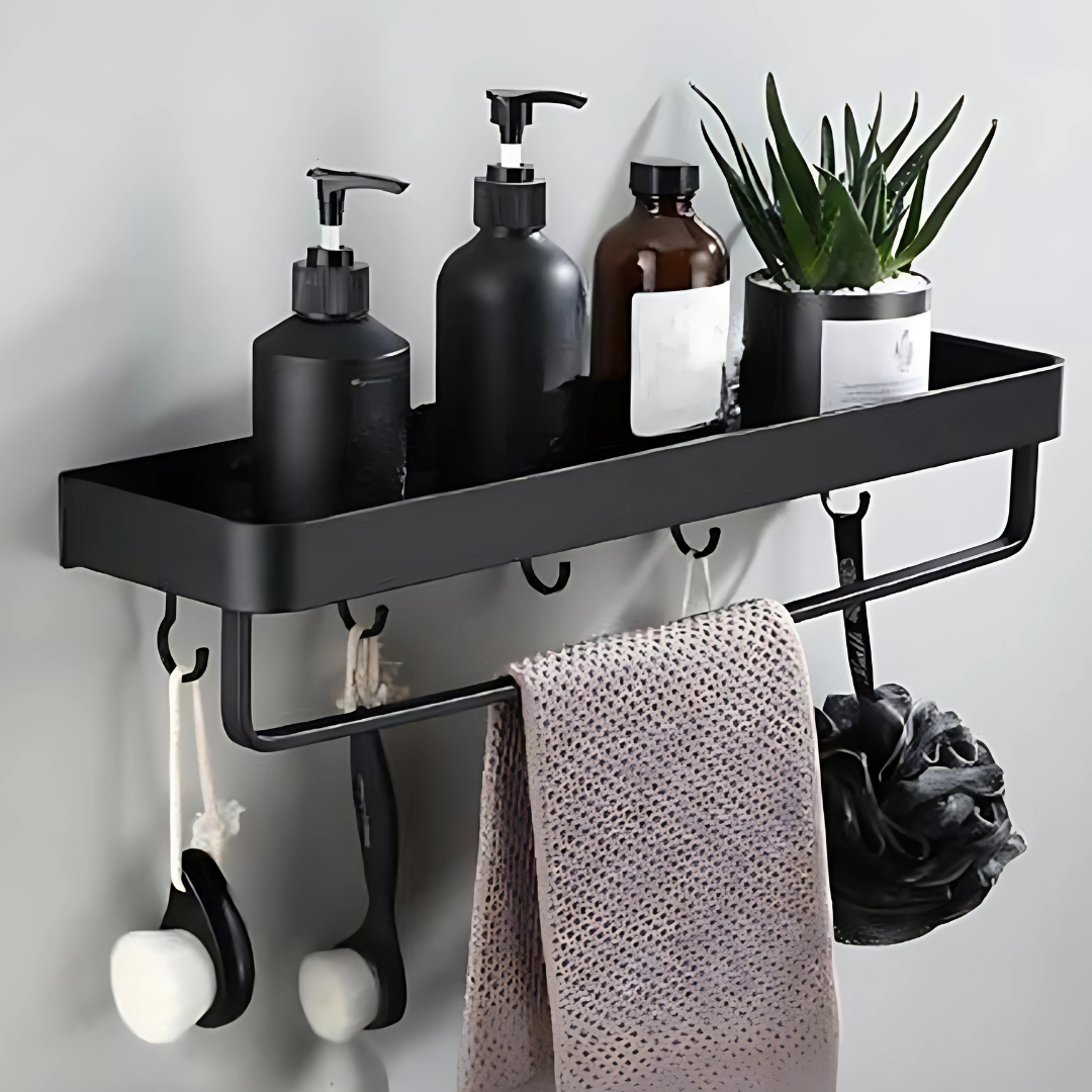 Mensola da parete in metallo per bagno con design moderno