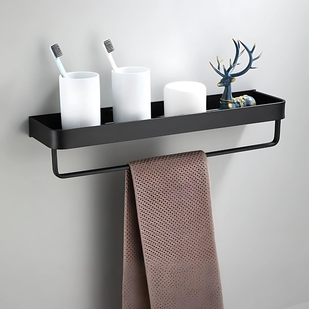 Mensola da parete in metallo per bagno con design moderno
