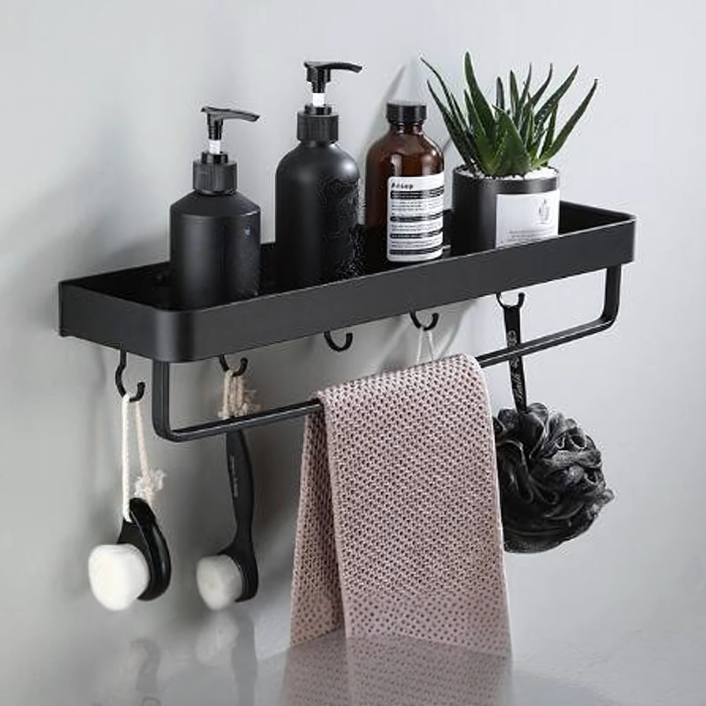 Mensola da parete in metallo per bagno con design moderno