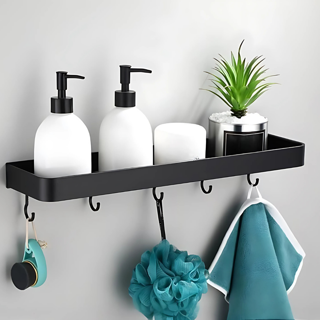 Mensola da parete in metallo per bagno con design moderno