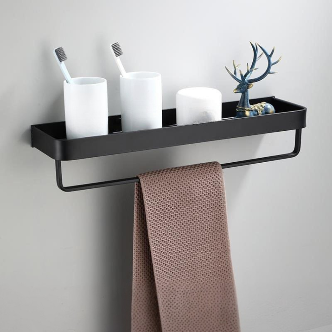Mensola da parete in metallo per bagno con design moderno