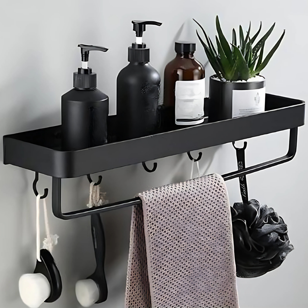 Mensola da parete in metallo per bagno con design moderno