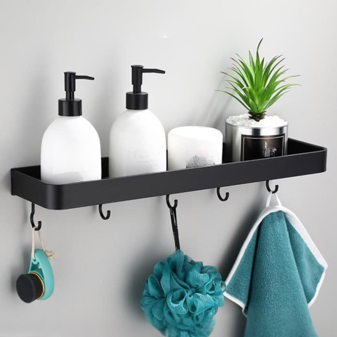 Mensola da parete in metallo per bagno con design moderno