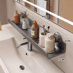 Mensola sottile ventilata per bagno con ventose