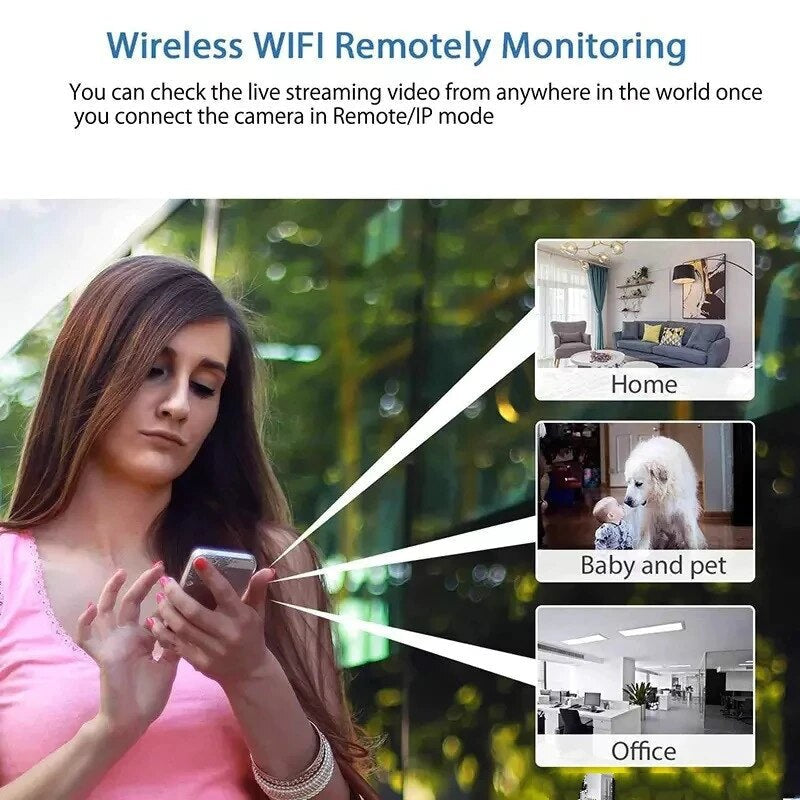 Microcamera Wi-Fi ultra compatta