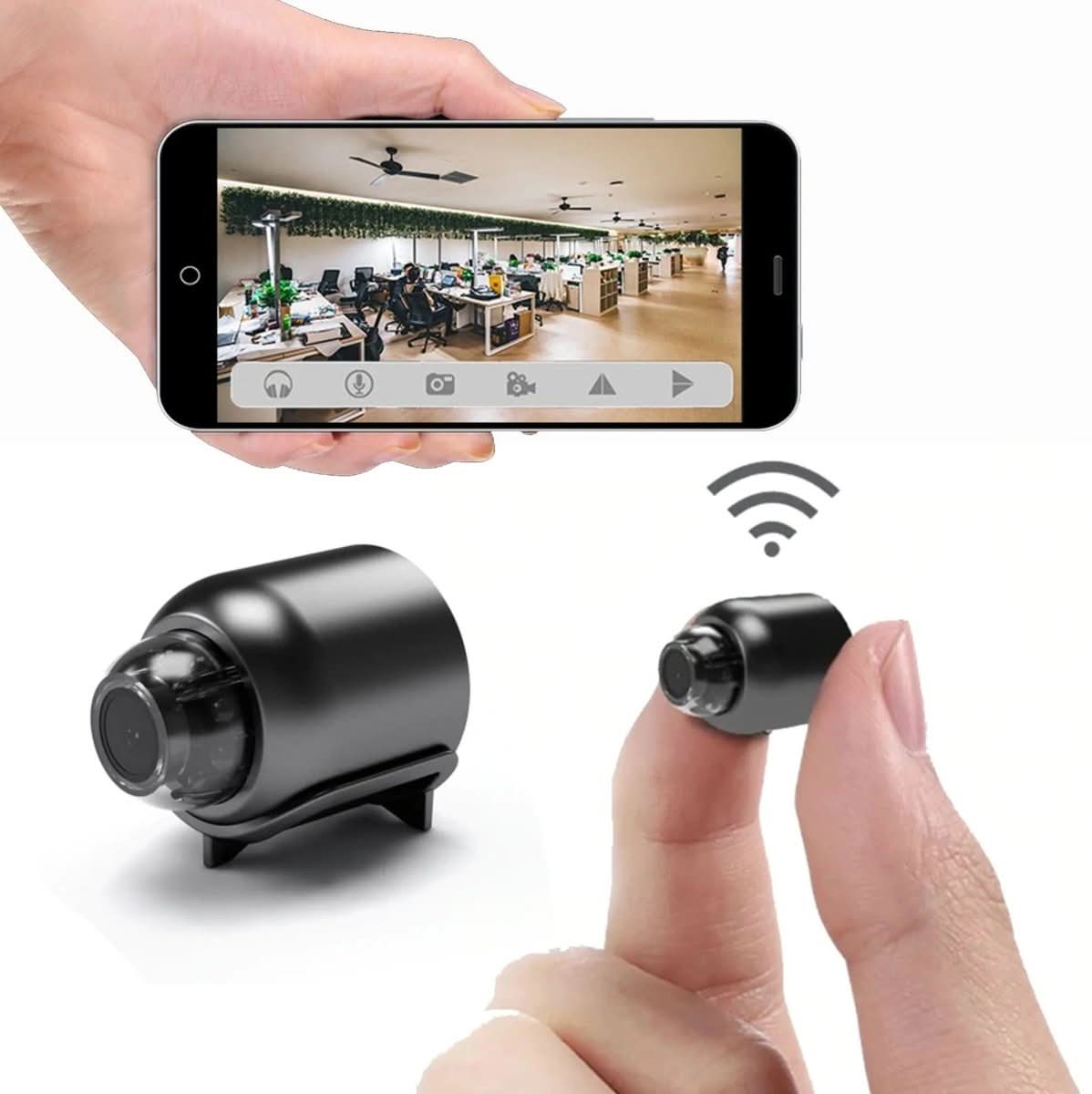 Microcamera wireless con visione notturna potenziata per sorveglianza discreta