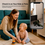 Microcamera wireless da interno con video 1080p e visione notturna a infrarossi