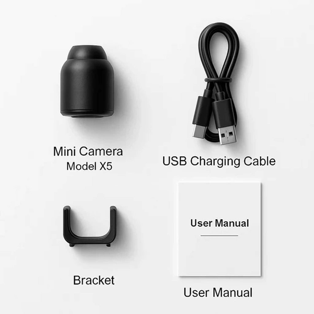 Microcamera wireless da interno con video 1080p e visione notturna a infrarossi