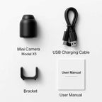 Microcamera wireless da interno con video 1080p e visione notturna a infrarossi
