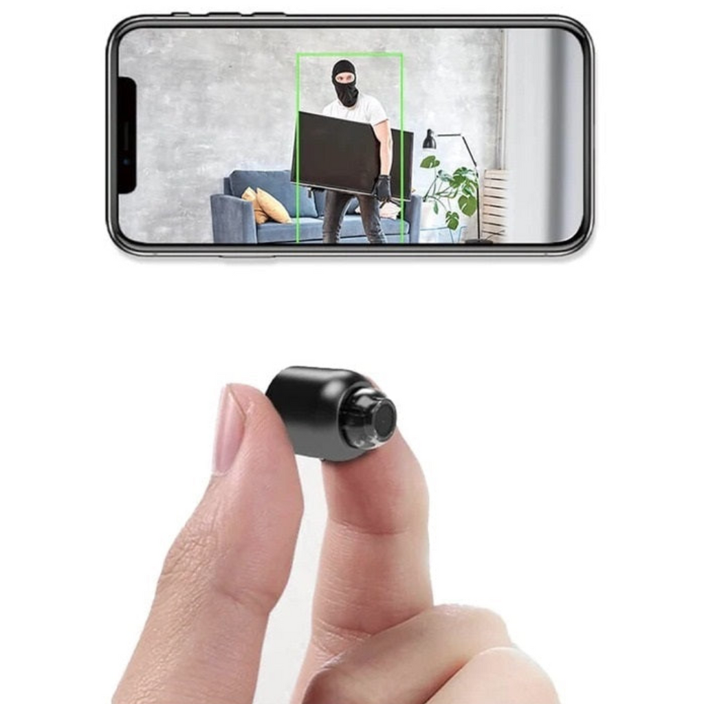 Microcamera wireless da interno con video 1080p e visione notturna a infrarossi