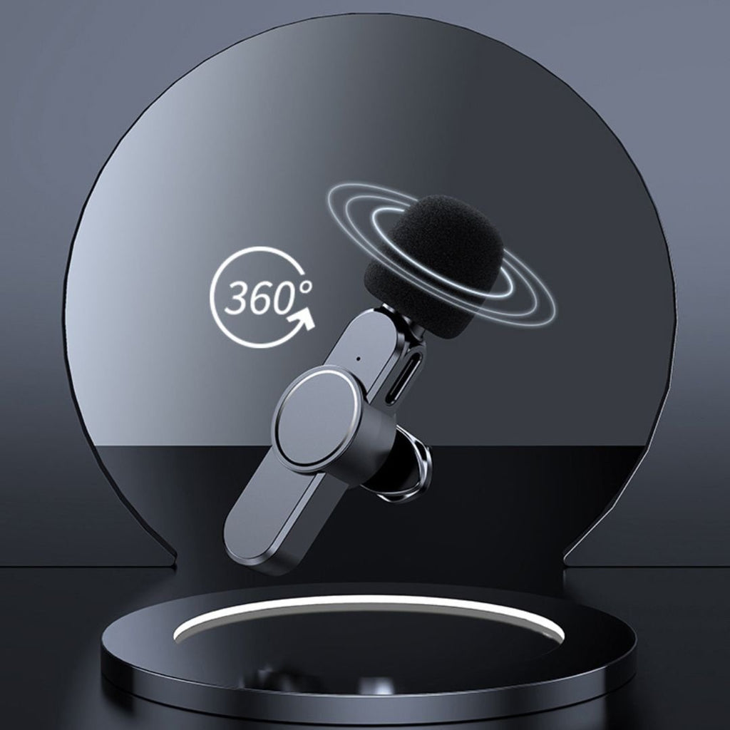 Microfono mini wireless per smartphone – Lavalier con riduzione del rumore e 10 ore di autonomia