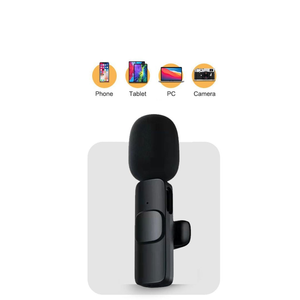 Microfono mini wireless per smartphone – Lavalier con riduzione del rumore e 10 ore di autonomia