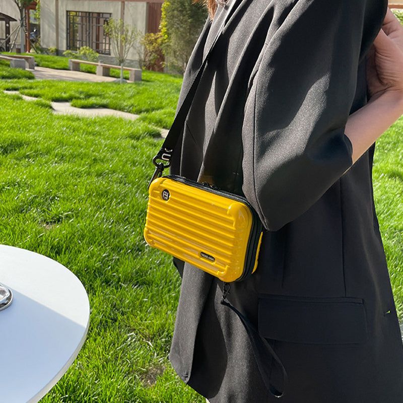 Mini borsa a forma di valigia