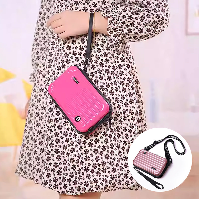 Mini borsa a forma di valigia per donna