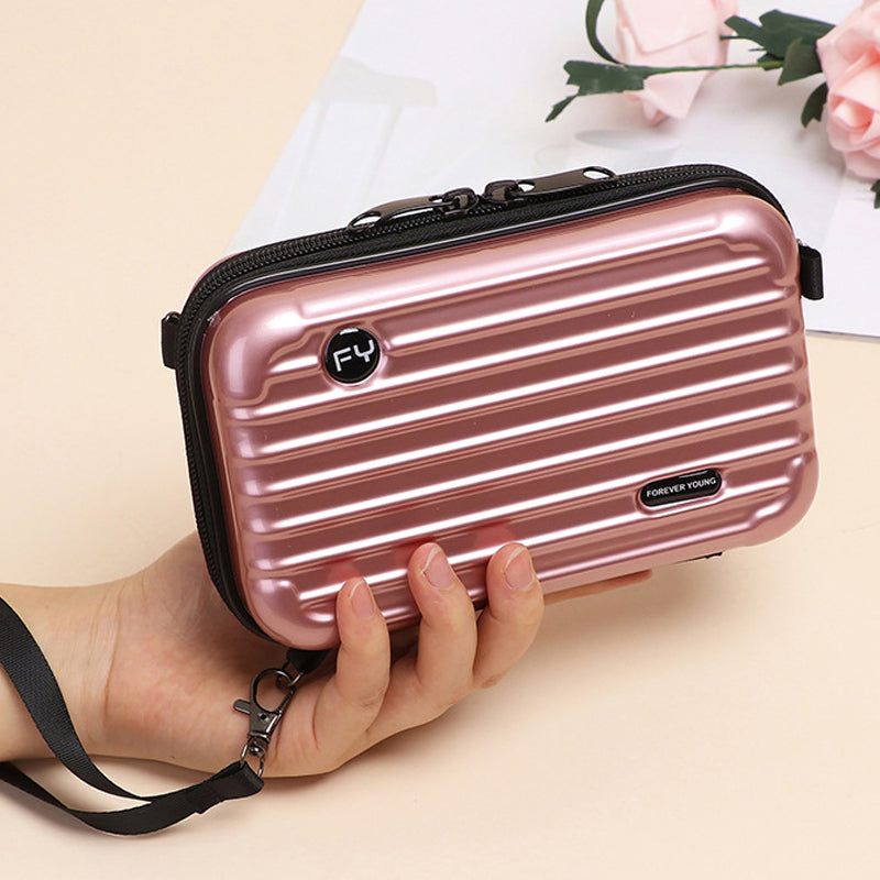 Mini borsa a forma di valigia per donna