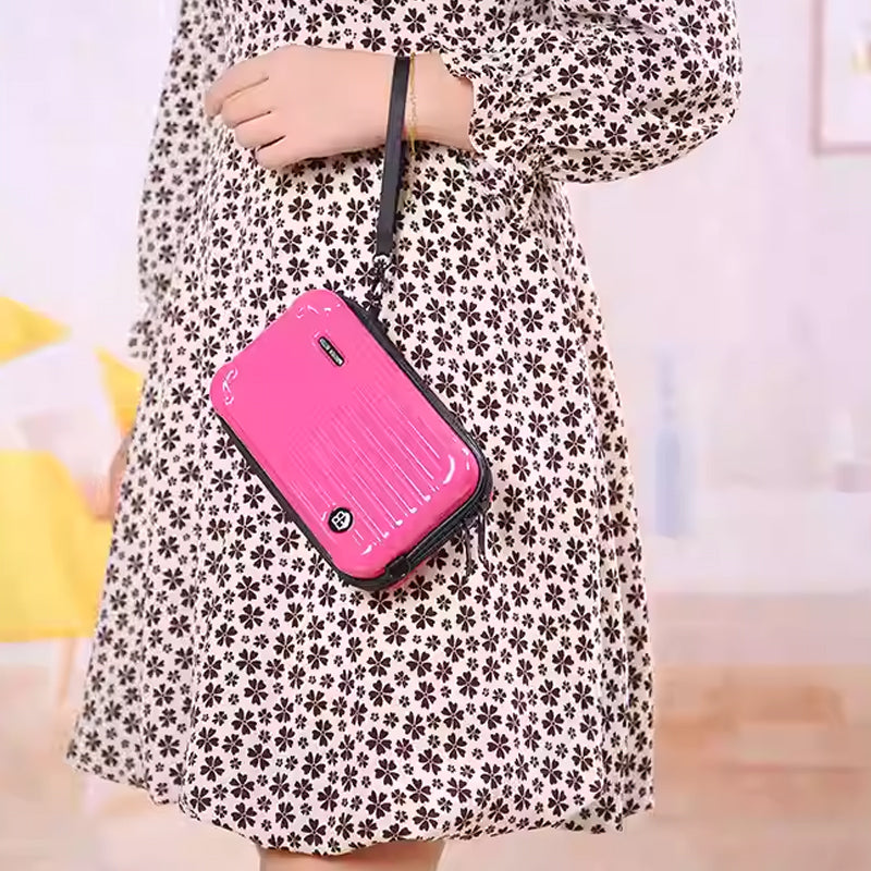 Mini borsa a forma di valigia per donna