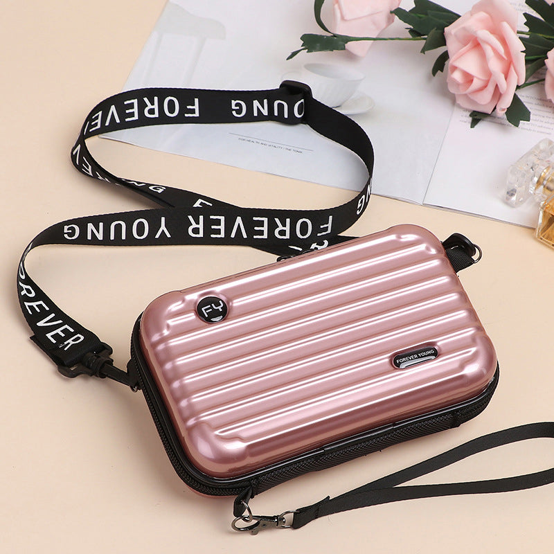 Mini borsa a forma di valigia per donna