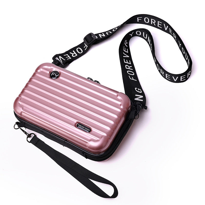 Mini borsa a forma di valigia per donna