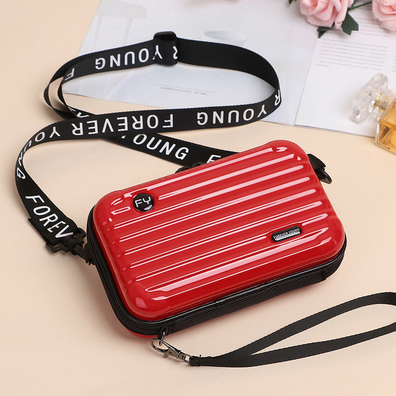 Mini borsa a forma di valigia per donna