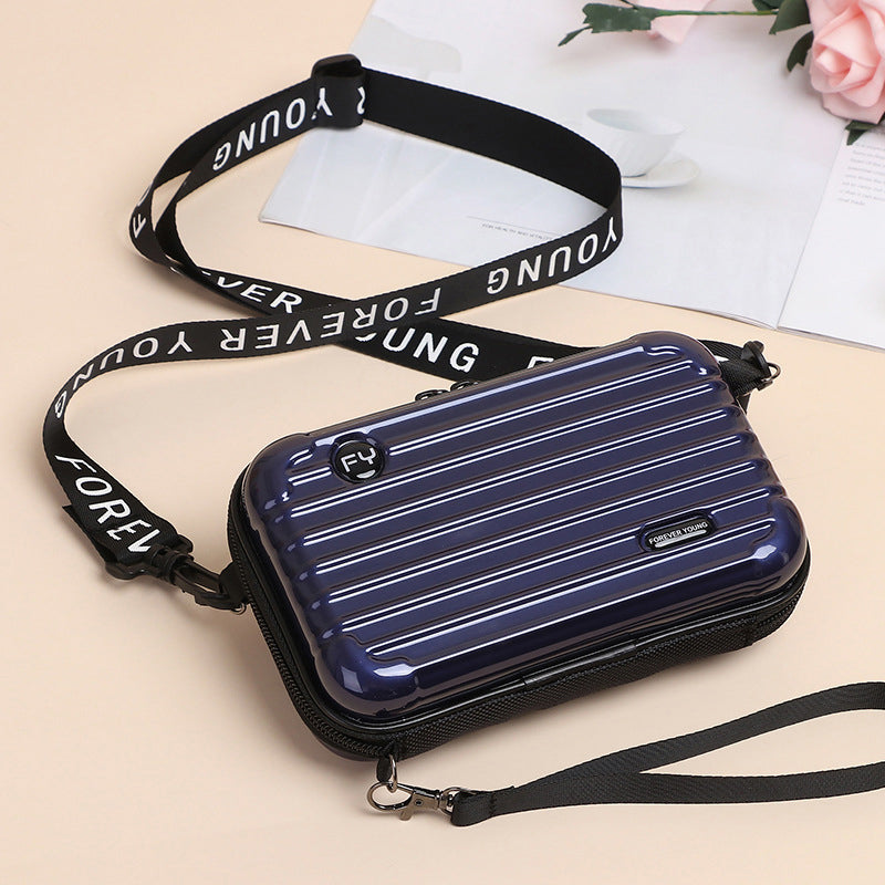 Mini borsa a forma di valigia per donna