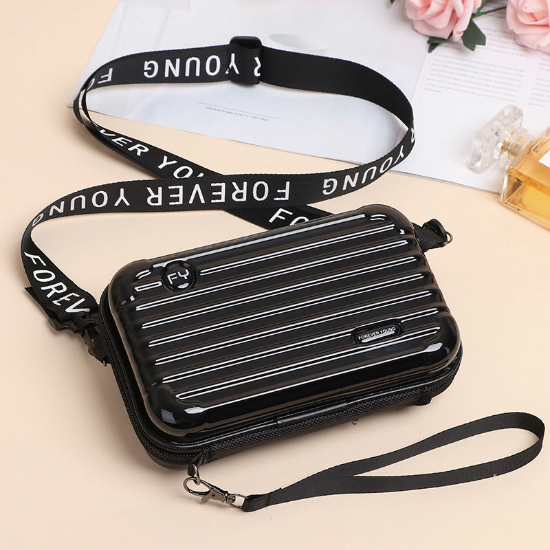 Mini borsa a forma di valigia per donna